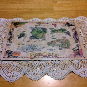 Metal Wall Art, Everquest, The World of Norrath Map